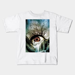 Cascade Crying Eye Kids T-Shirt